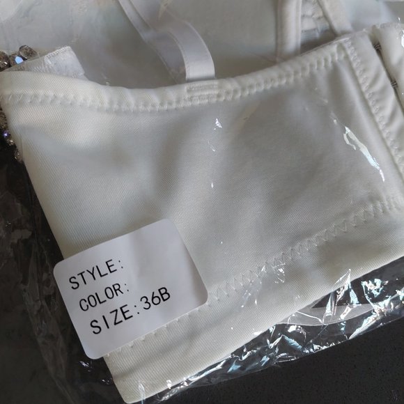 Rhinestone Embellished Bustier/Bra/Bralette/Corset - Picture 4 of 4